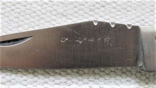 Fabulous Vintage `Laguiole 440` Folding Knife With Black Resin Handle L: 220 mm