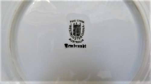 Wonderful Vintage Fine China Westminster Australia `Rembrandt` Series Trio