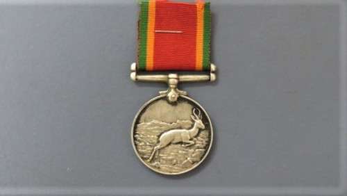 Four WW II Silver Africa Service Medals Issued to Various People Details in Description 136.9 g