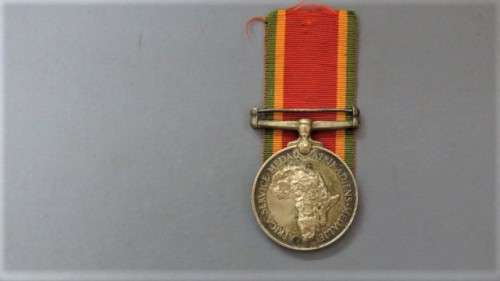 Four WW II Silver Africa Service Medals Issued to Various People Details in Description 136.9 g