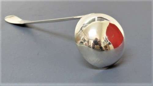 Antique Hallmarked Glasgow Robert Gray & Son 1823-24 Monogrammed Silver Toddy Ladle L: 170 mm 38 g