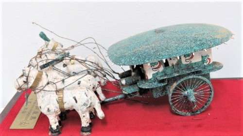 Superb Vintage Boxed Bronze Chariot of Emperor Qin Shi Huang`s Mausoleum Replica (No 2) 1:16