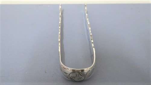 Antique Hallmarked Georgian Silver Sugar Tongs (Possibly London 1761) L: 135 mm (41 g)