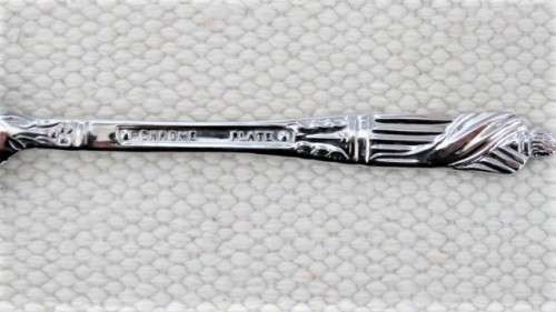 Boxed Set of Six Vintage Billam Sheffield England Triple Chromium Plated Apostle Teaspoons