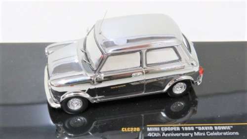Boxed Ixo Models Die Cast Mini Cooper 1999 `David Bowie` 40th Anniversary Mini Celebrations 1:43