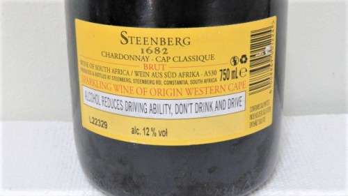 Sealed 750ml Bottle of Steenberg Sixteen Eighty Two Chardonnay Cap Classique Brut