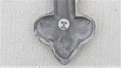 Two Lovely Vintage Ornate Crosses Wall Hanging Decor, One Pewter, One Iron See Description