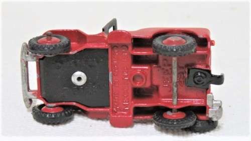 Vintage Meccano Dinky Toys Die Cast Red Jeep #25 Y No Box Scale 1:43 L: 83 mm SOLD AS IS