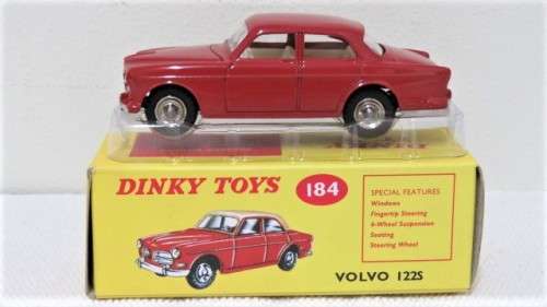 Boxed Dinky Toys DeAgostini Die Cast Volvo 122S #184 Scale 1:43 L: 98 mm