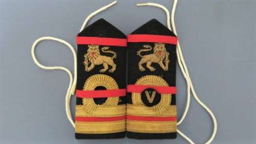 Two South African Navy (Pre 1994) Lieutenant Volunteer Medic Epaulettes