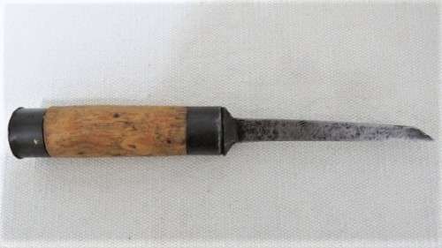 Fabulous Antique T Shaw Mortise Chisel Wood Handle L: 280 mm SOLD AS IS