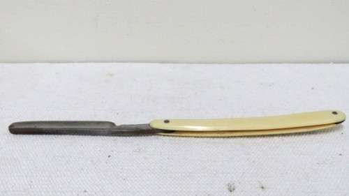 Vintage J.A. Henckels Solingen Zwillingswerk Cutthroat Razor Original Box Decorated Handle 23,5 cm