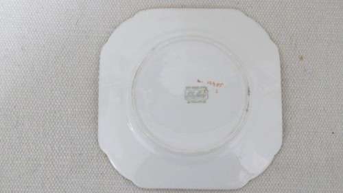 Beautiful Vintage Shelley Fine Bone China Trio Hand Painted Tree And Flower Decoration