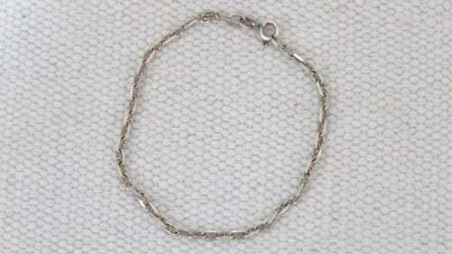 Stunning Vintage Sterling Silver (.925) Fancy Curb Chain Bracelet L: 90 mm (2.9 g)