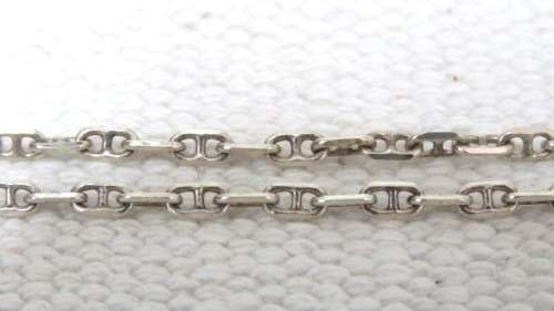 Stunning Vintage Sterling Silver (.925) Fancy Curb Chain Bracelet L: 90 mm (2.9 g)
