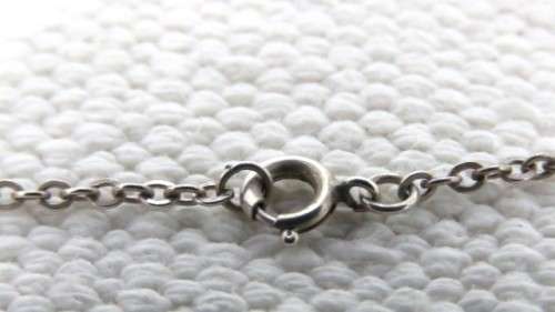 Vintage Sterling Silver 925 Trace Chain/Finnish 813H Silver Modern Pendant Carnelian Sphere 6.9 g