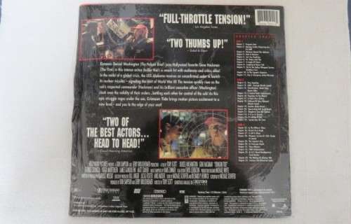 Crimson Tide Laserdisc Widescreen Dolby Surround Sound Double Disc - Denzel Washington SOLD AS IS