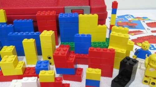Joblot Of Vintage Lego Building Blocks 4 Instruction Sheets In an Original Lego Box SOLD AS IS