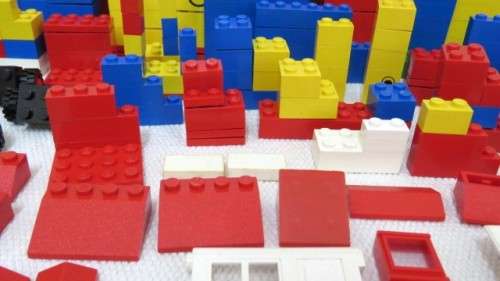Joblot Of Vintage Lego Building Blocks 4 Instruction Sheets In an Original Lego Box SOLD AS IS