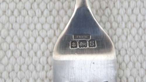 Stunning Vintage H/Marked Birmingham Henry Williamson Ltd 1942-43 Silver Fork L: 141 mm (18 g)