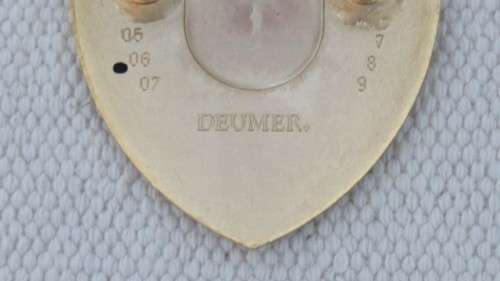 Superb Boxed Vintage Porsche Hood Metal/Enamel Decal Badge Made By Deumer, Germany 69 x 50 mm