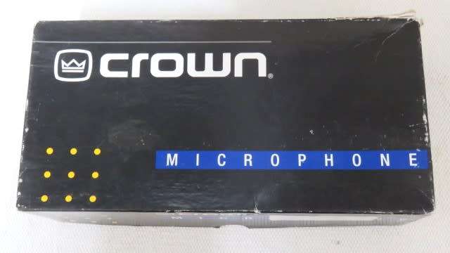 Boxed Vintage Crown PCC 160 Supercardioid Condenser Boundary Microphone In Working Order