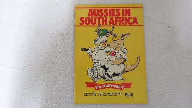 Five Vintage South African Cricket Programmes Details in Description