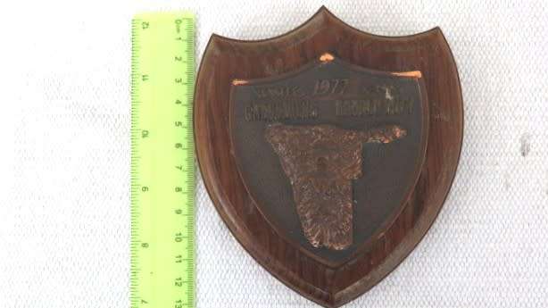 South African Defence Force 1977 Kerfees Grensdiens X-Mas Border Duty Plaque 115 x 130 mm