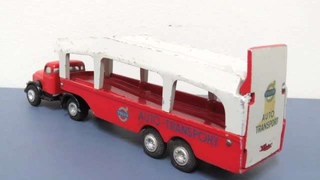 Vintage Tekno Die Cast Volvo `Auto-Transport` Truck #431 With Ramp No Box l: 255 mm SOLD AS IS