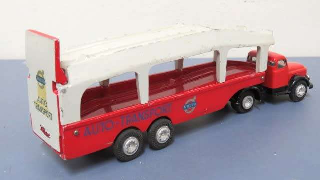 Vintage Tekno Die Cast Volvo `Auto-Transport` Truck #431 With Ramp No Box l: 255 mm SOLD AS IS