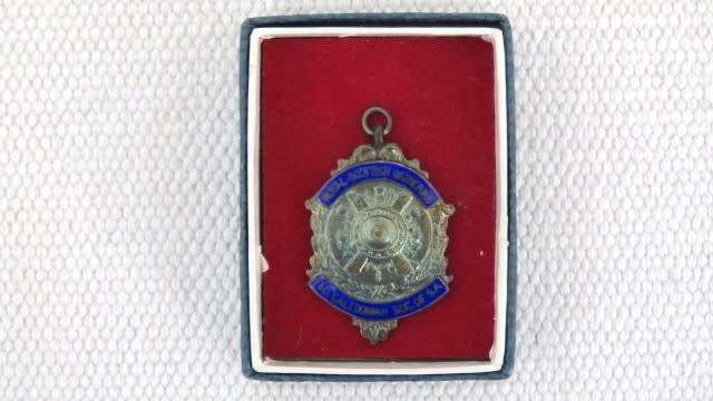 Boxed Vintage Hallmarked Sterling Silver Royal Scottish Gathering Fed. Caledonian Soc. Of SA Medal