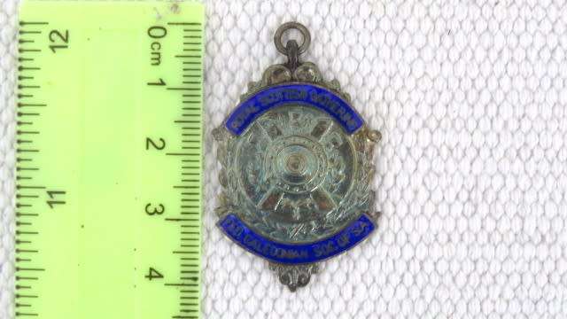 Boxed Vintage Hallmarked Sterling Silver Royal Scottish Gathering Fed. Caledonian Soc. Of SA Medal