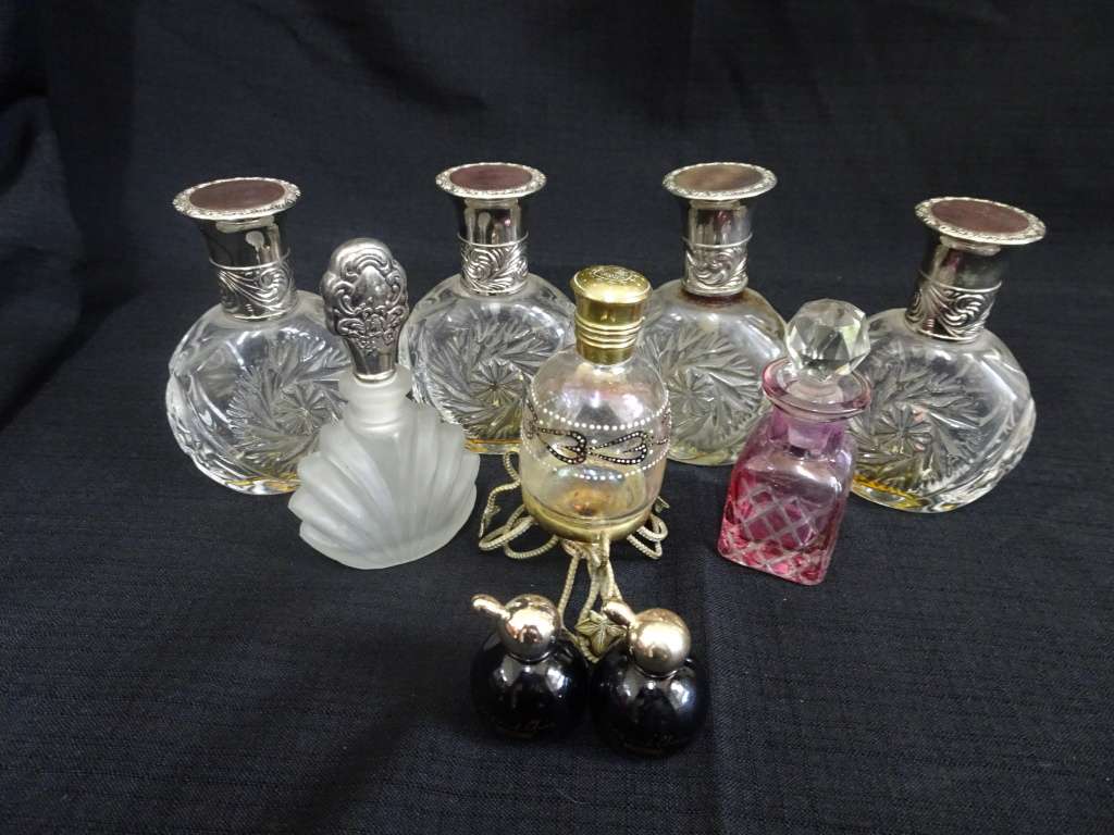 Beautiful Vintage Collection of Perfume Bottles