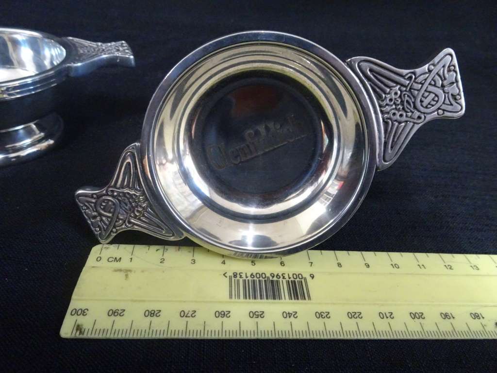 Antique Set Of 2x Scottish Quaich or Drinking Bowls (Glenfiddich)