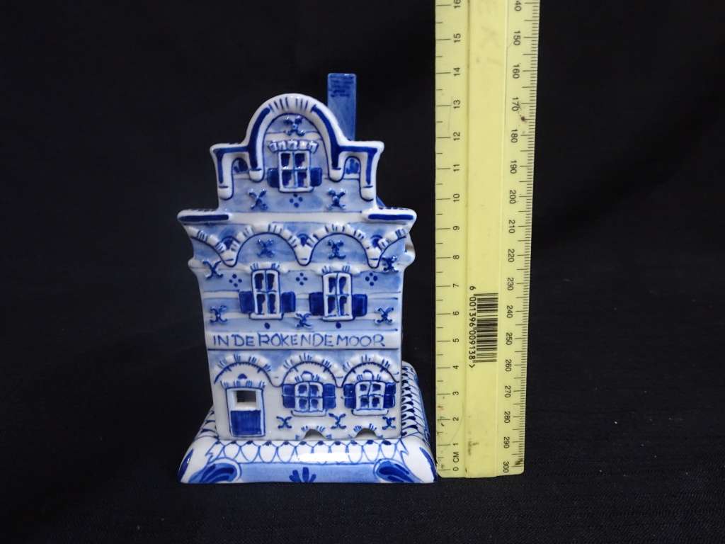 1937 Royal Delft Rare Old Blauw Incense Burner Blue `In De Rokende Moor`
