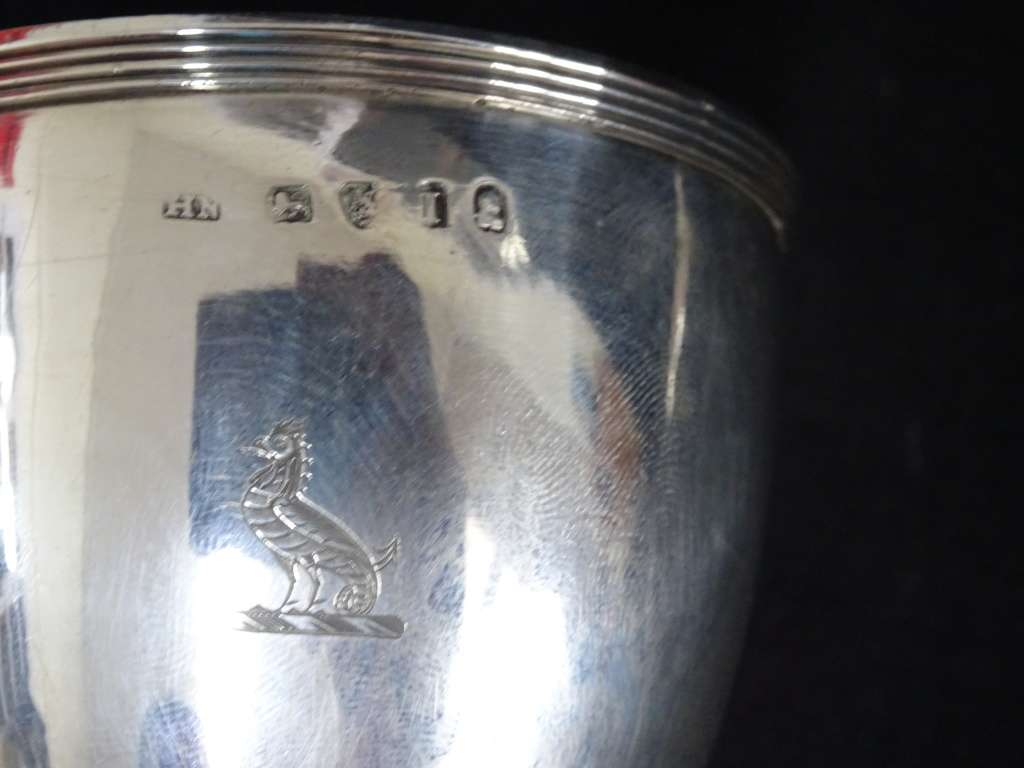 Stunning Antique Chester Hallmarked 1805 - 1806 Silver Wine Funnel And Strainer (178.2 gram)