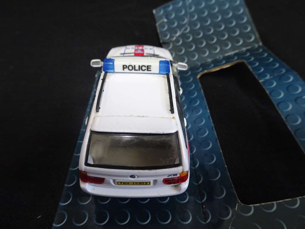 Awesome Vintage Cararama Die Cast BMW X5 Police Car No Box Scale 1:43 (Box Got Some Wear)