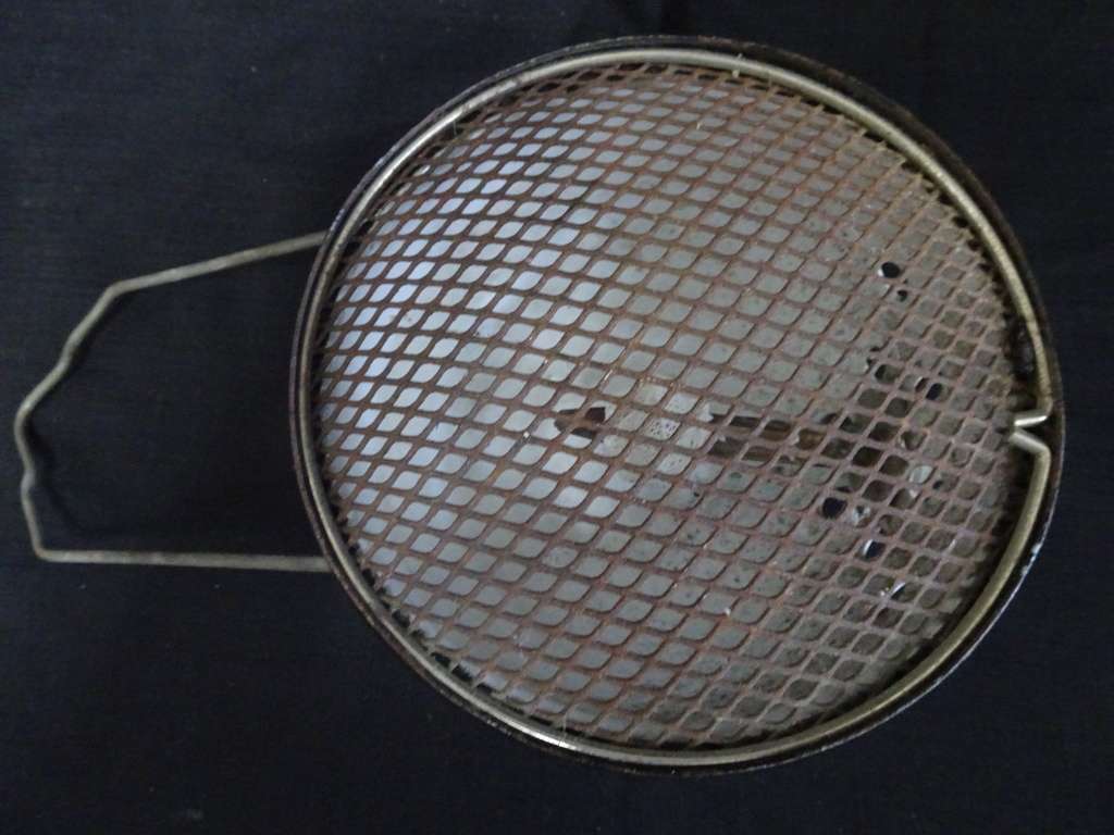 Very Rare Vintage Enamel Fishersman Gas Lamp