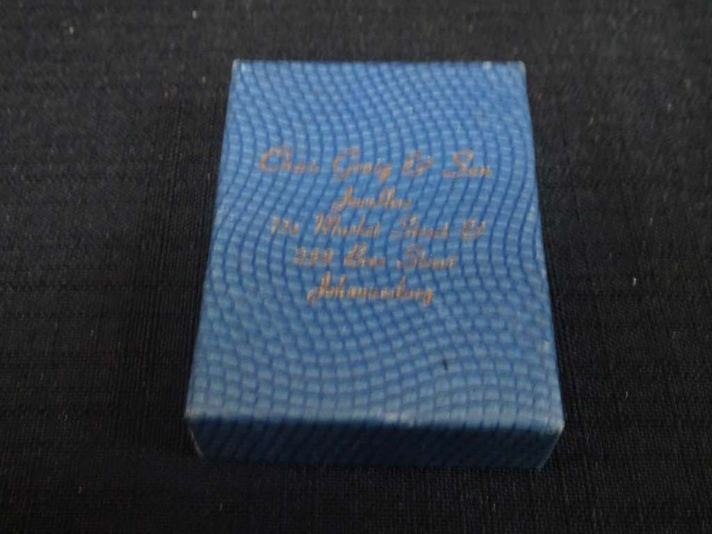 Boxed Vintage Hallmarked Sterling Silver Royal Scottish Gathering Fed. Caledonian Soc. Of SA Medal