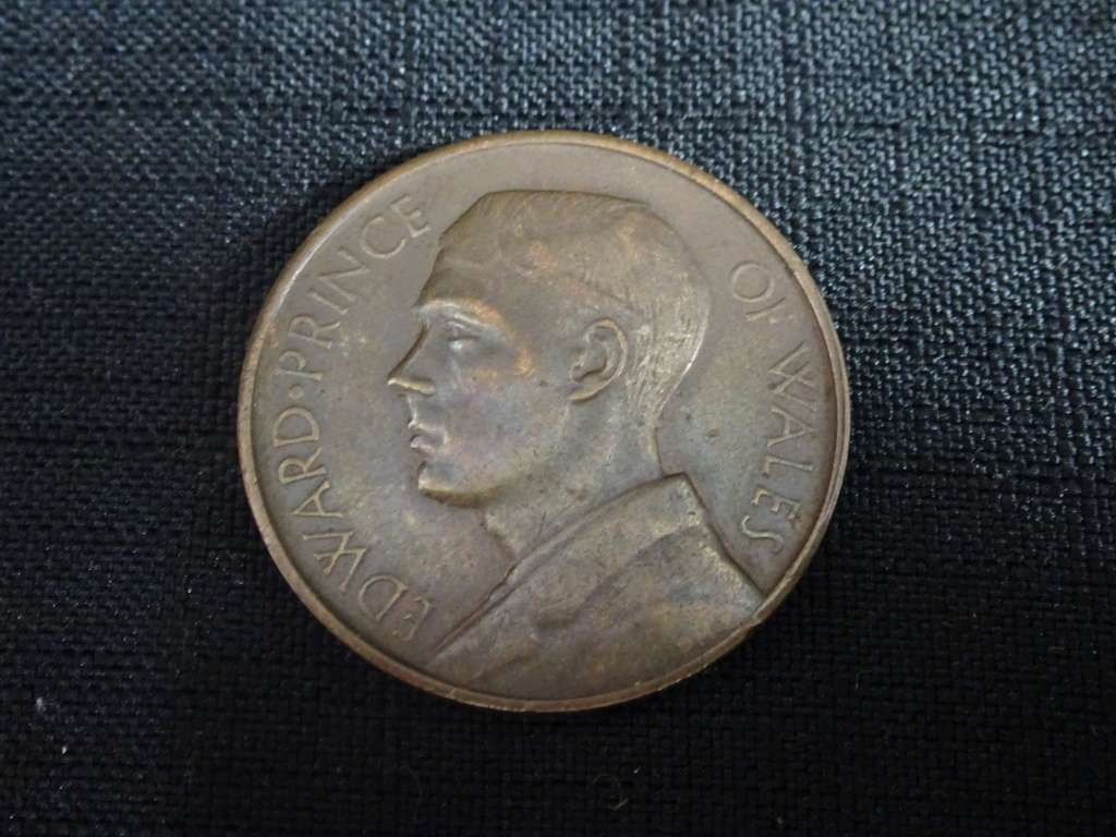 1925 Edward Prince Of Wales Bronze Medallion
