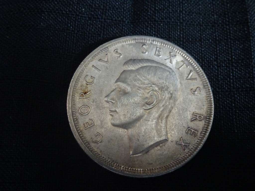 Union Of South Africa Silver 1948 Five Shilling Coin (29 gram)