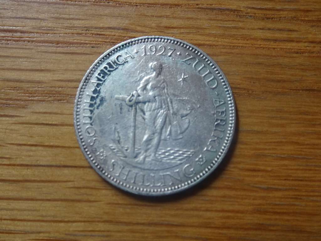 1927 Union Of South Africa One Shilling Coin