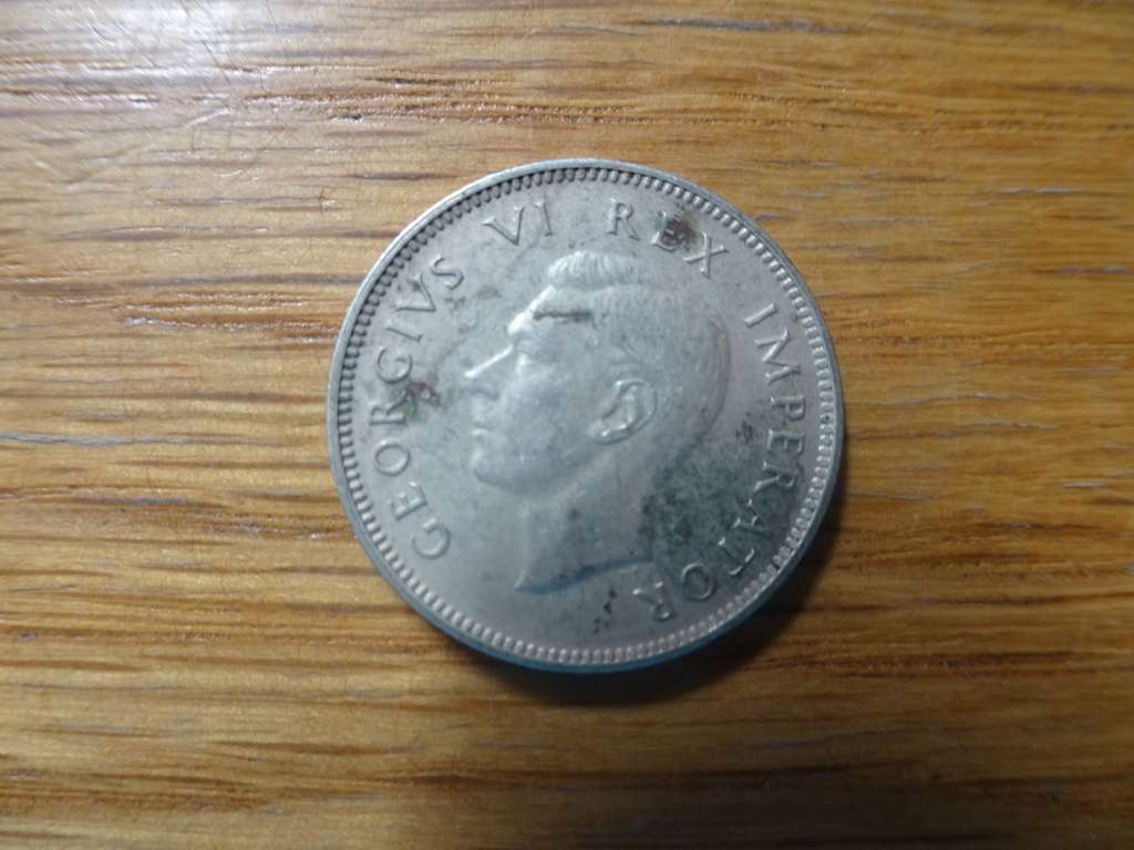1944 Union Of South Africa One Shilling Coin