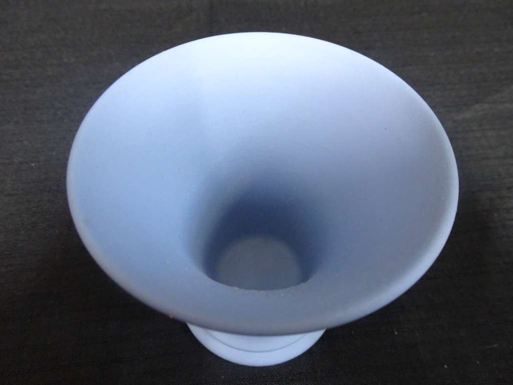 Vintage Wedgwood Jasperware Pale Blue Posy Vase - Made In England