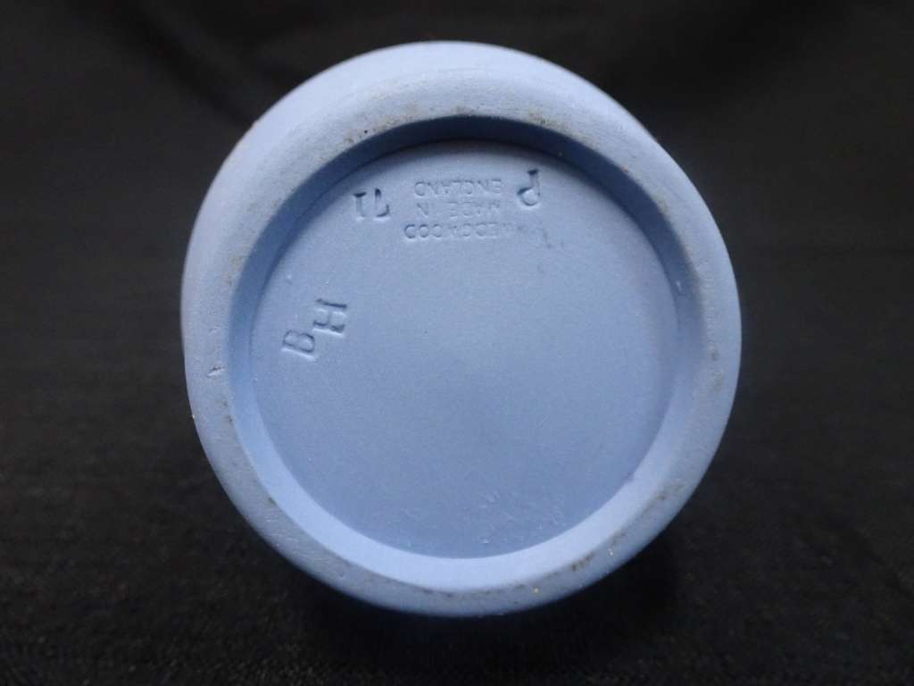 Vintage Wedgewood Blue Jasperware Small Vase - Made In England