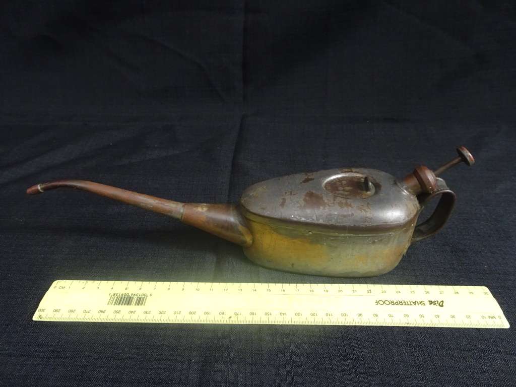 Vintage Braime No.B2 Double Slide 1/2 Pint Oil Can Oiler