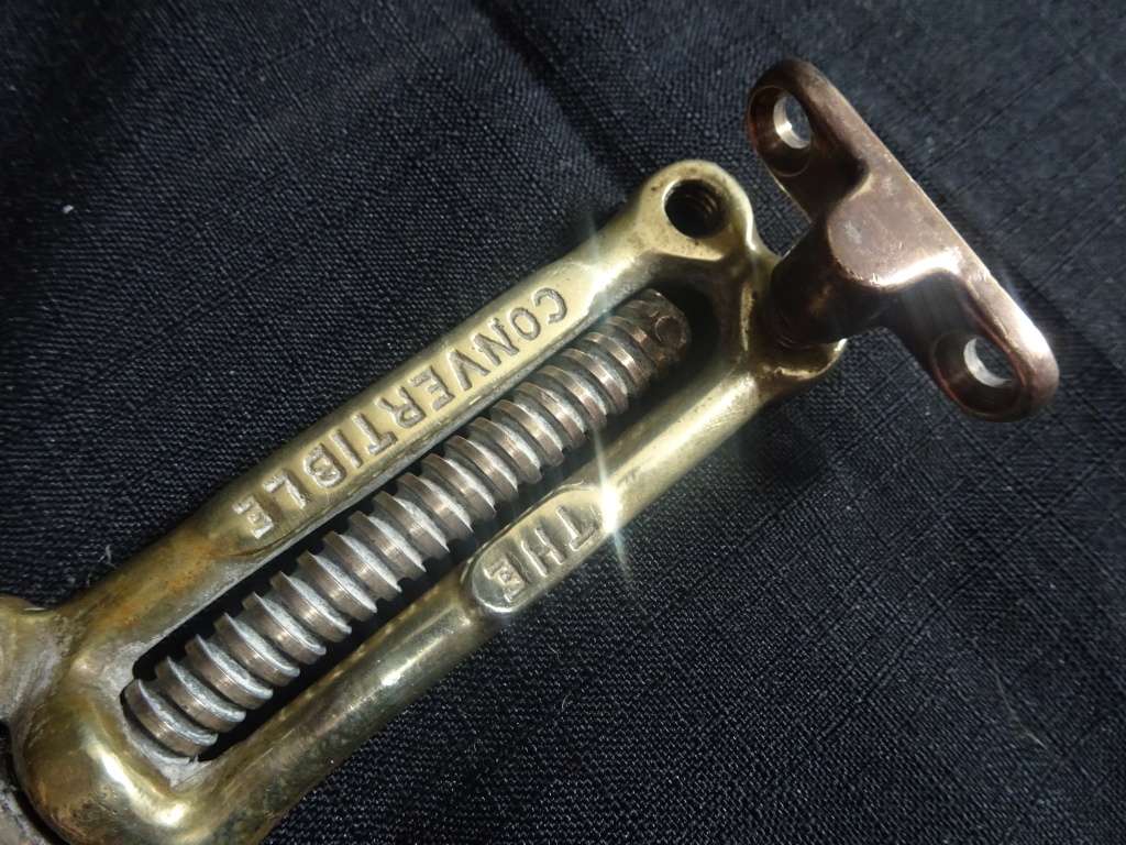 Vintage Brass `Cartlands Patent` Fanlight Window Adjuster