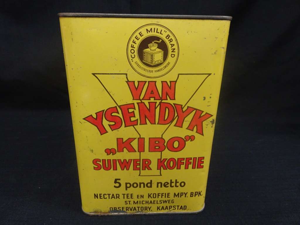 Antique Van Ysendyk `Kibo` Pure Coffee Tin (See My Description)