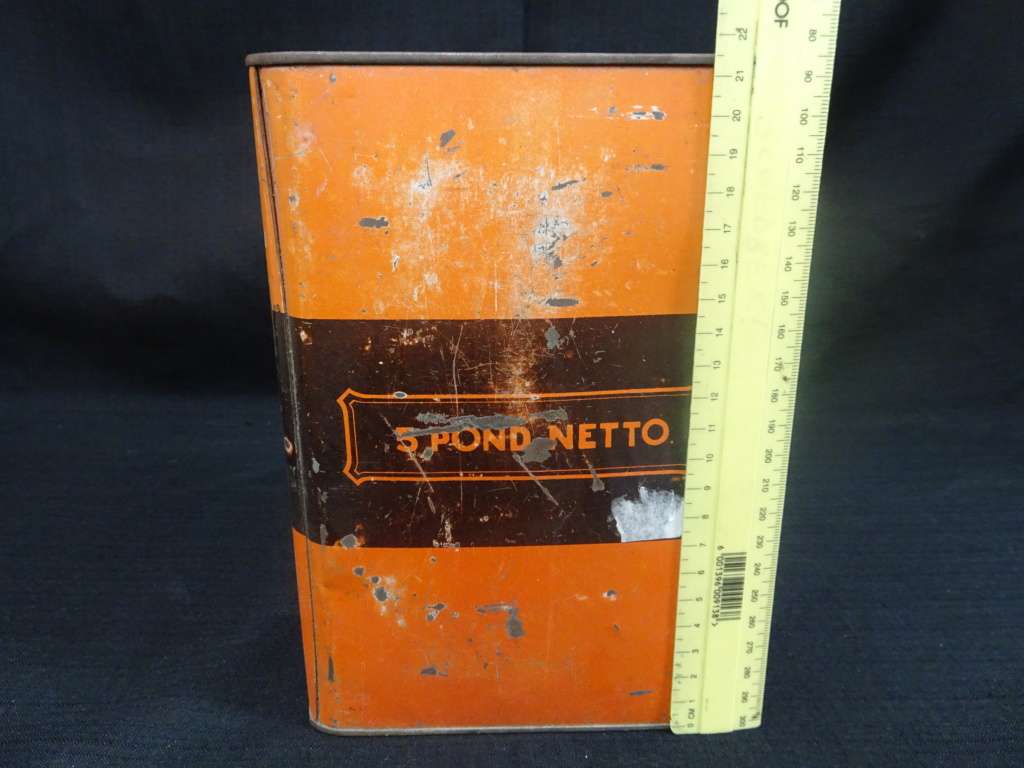 Vintage Plaaskoffie Reco Trade Name Pure Coffee Tin (See My Description)