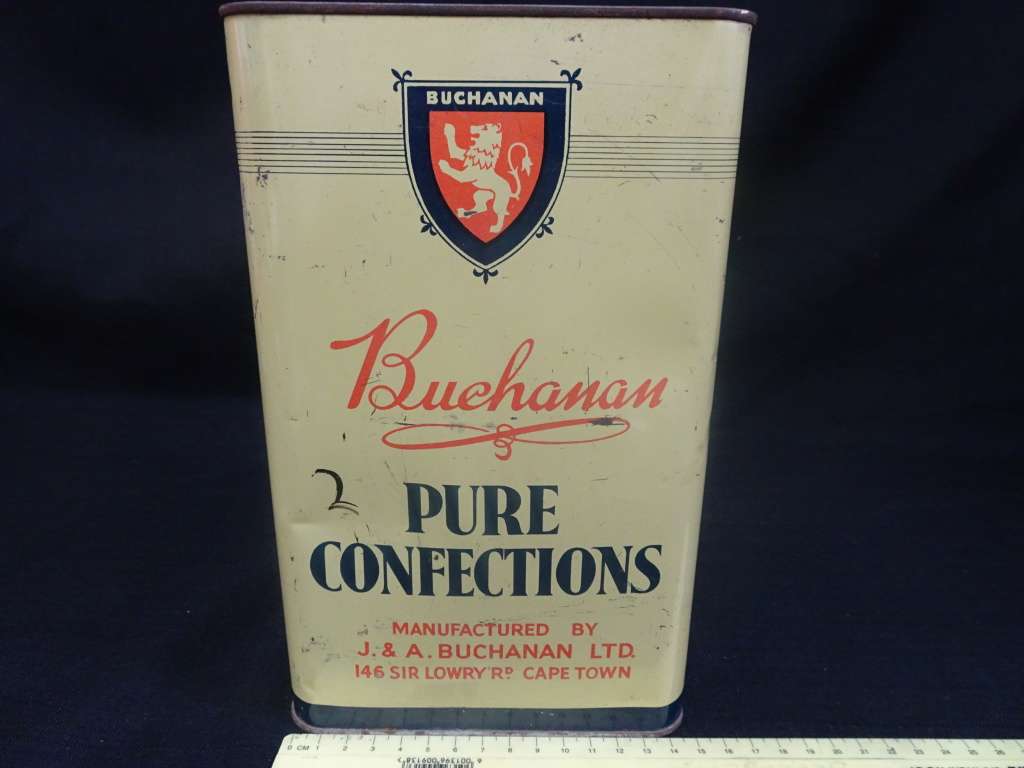 Stunning Vintage Bachanan Pure Confections Tin (See My Description)